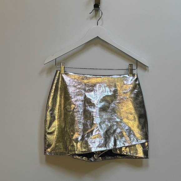 The Sei Silver Foil Mini Skorts New With Tags. - Picture 13 of 16